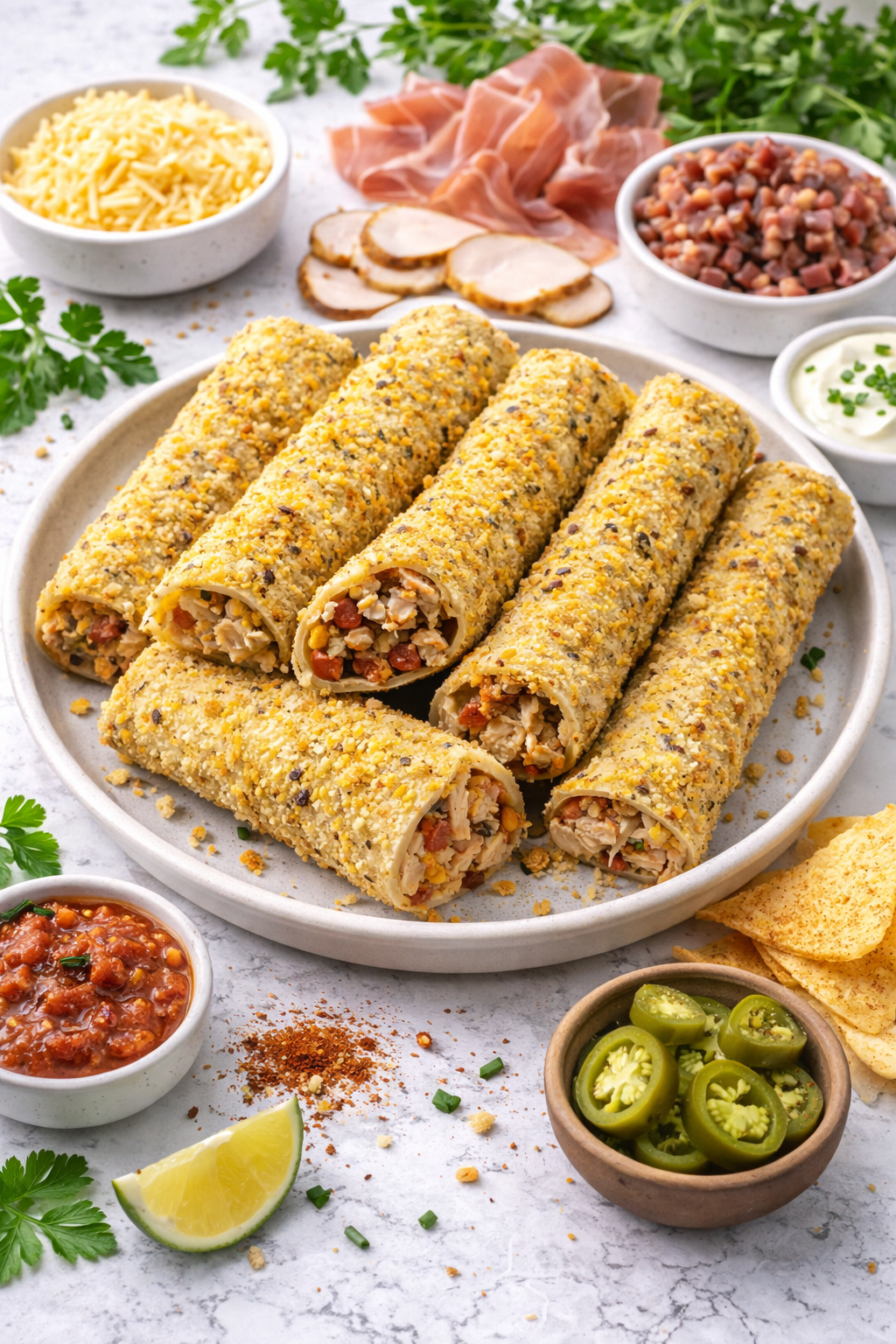 Cigares Poulet, Charcuterie & Fromage